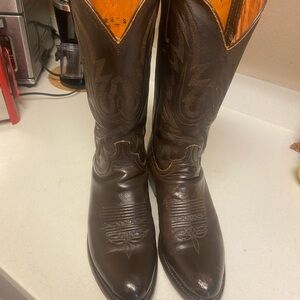 Lucchese 9D Brown Leather Cowboy Boot
